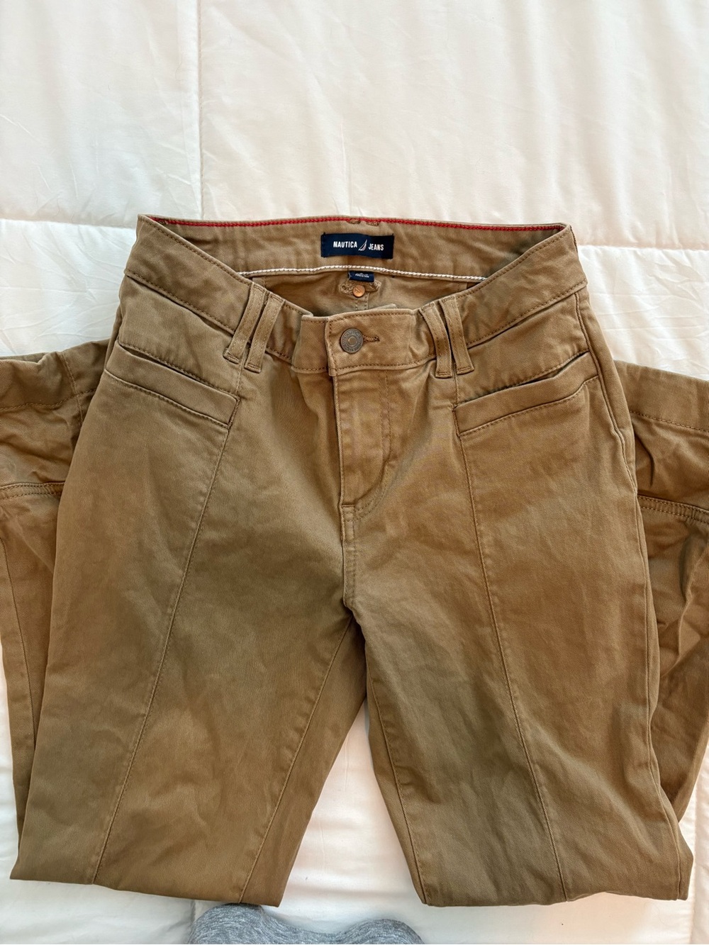 Nautica Straight Leg Pants in Brown